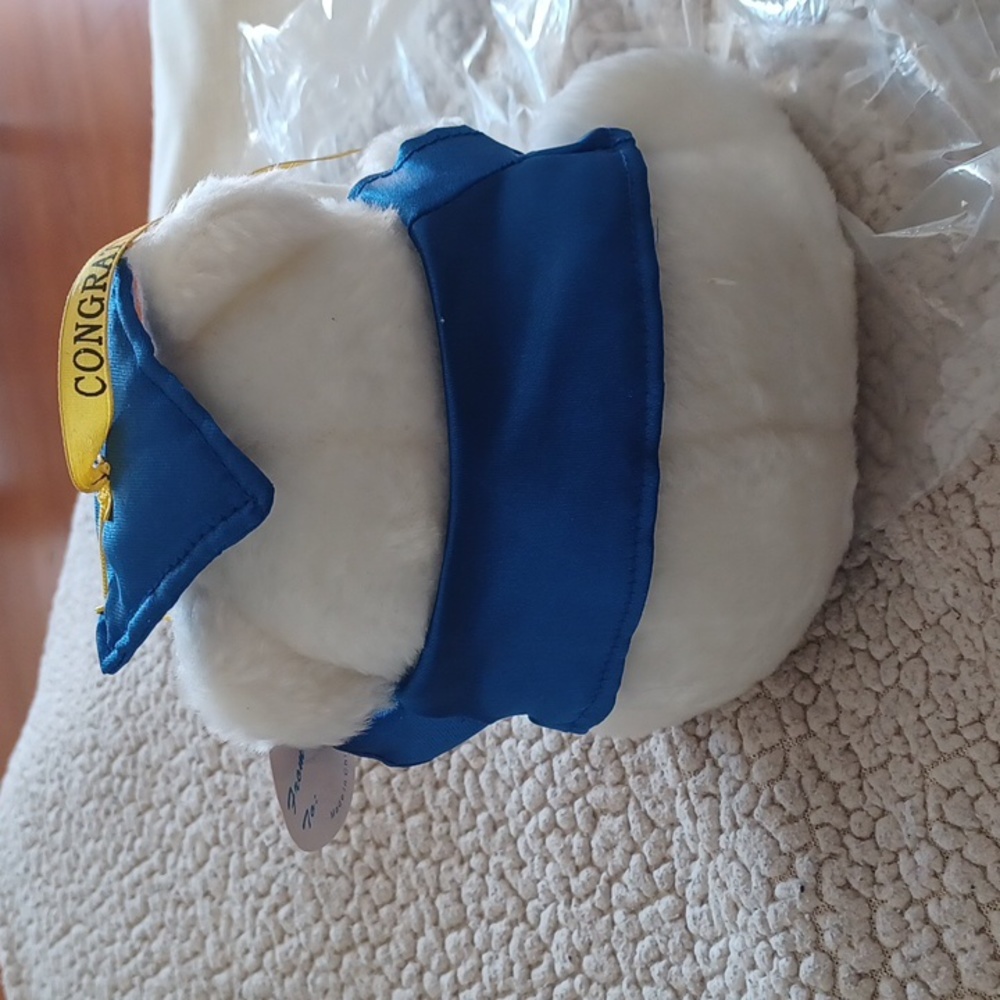 Graduation bear plush white - Picture 5 of 12